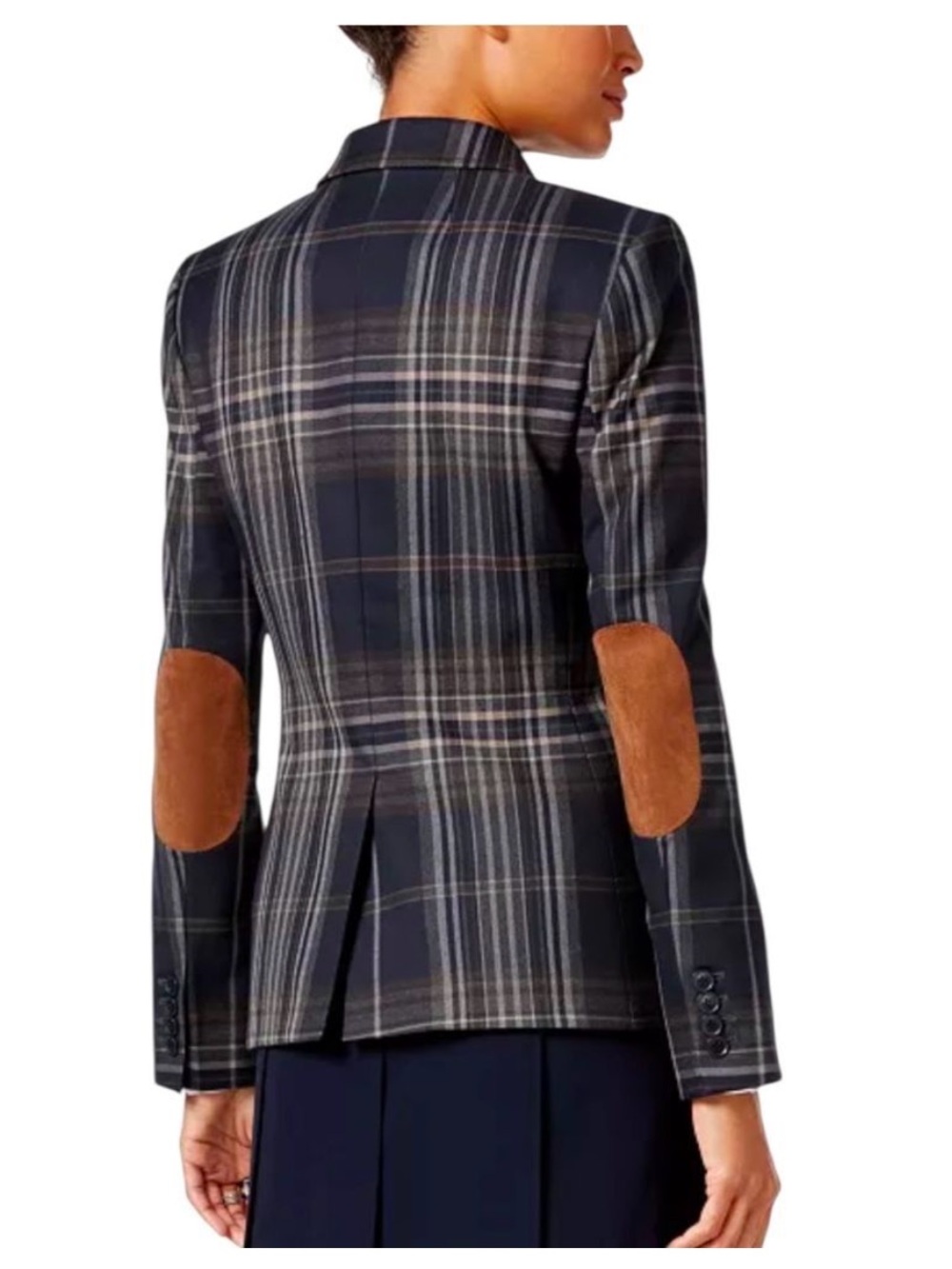 Tommy Hilfiger Navy Plaid Blazer - Picture 2 of 15